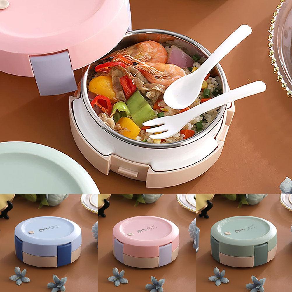 304 steel lunch box heat preservation student fast food box bento box kindergarten anti sealed fast food