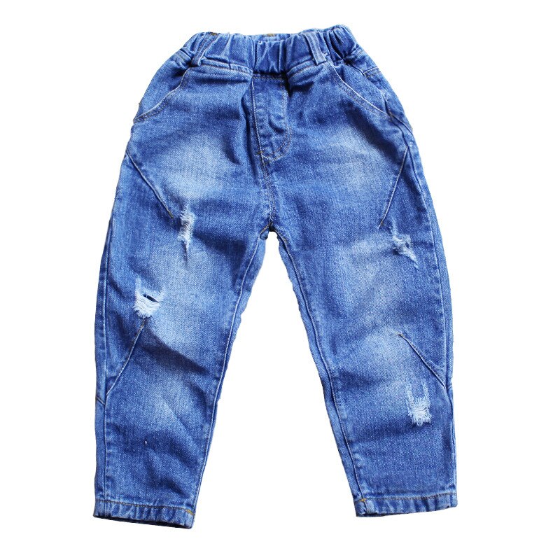 freundlicher Jeans Hosen Neue Jungen Denim Hosen gerissen See freundlicher Hosen Patchwork freundlicher Hosen für Jungen freundlicher Zerrissene Jean
