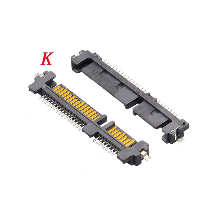 5PCS SATA Interface Socket SSD Solid State Drive Seat 7+15P 7P 22PIN Connector: K