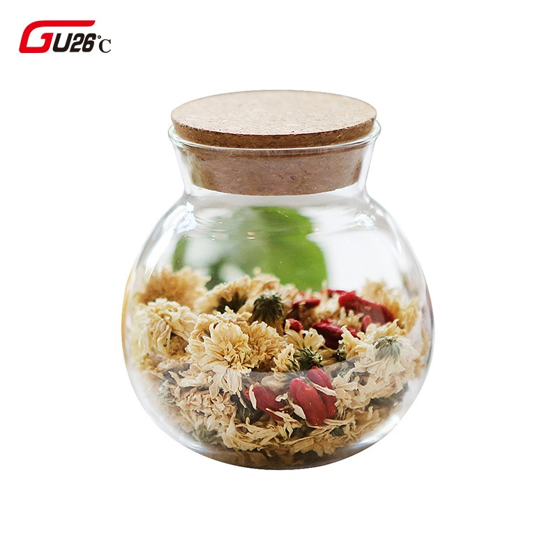 Ronde glazen verzegelde blikken met deksel voedselflessen weckpotten snoepopslag theedoos keuken transparante opbergblik