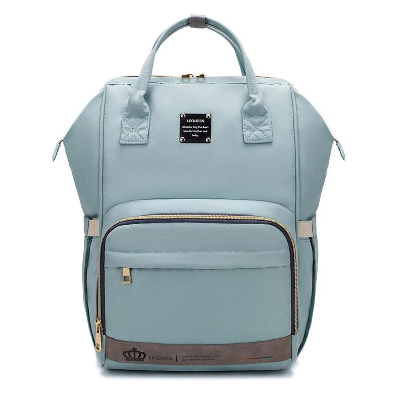 LEQUEEN Diaper Baby Bags Backpack For Moms Baby Bag Maternity Hospital Bag Care Nappy Bag Travel Stroller Send Free Hooks bolsos: light blue 2