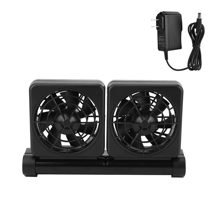 Aquarium Marine Tropic Chillers Mini Koelventilator Dubbele Vis Tank + Adapter: U.S. regulations