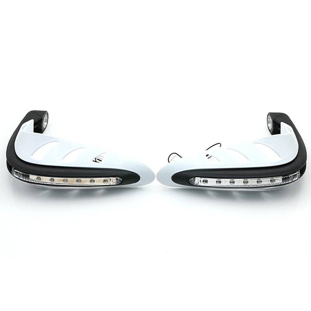 Protège-mains pour guidon de moto, 1 paire, protège-main avec lumière LED protège-mains, protège-mains, accessoires pour moteur universels