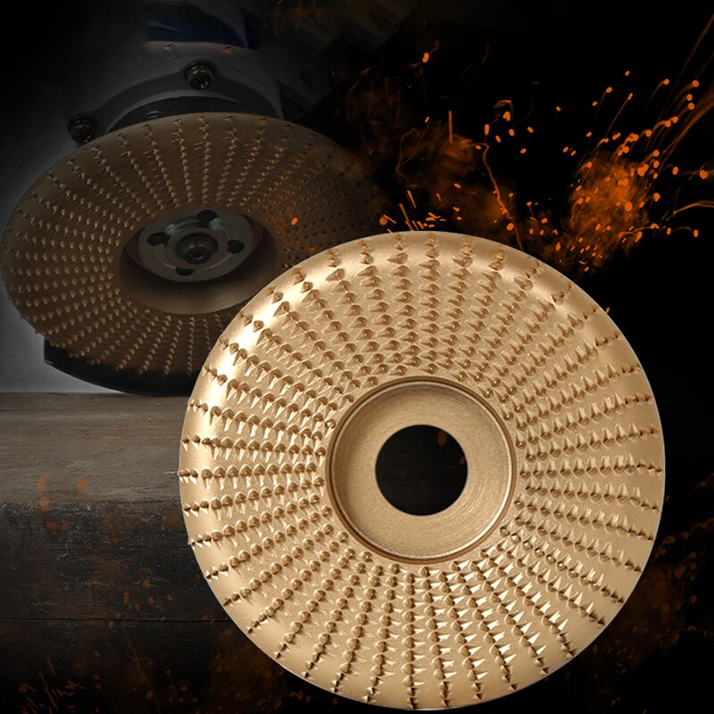 2pcs Plat-Arc Wood Grinding Polishing Wheel Rotary Disc Sanding Carving Tool Abrasive Disc Tools for Angle Grinder 4 inch Bore