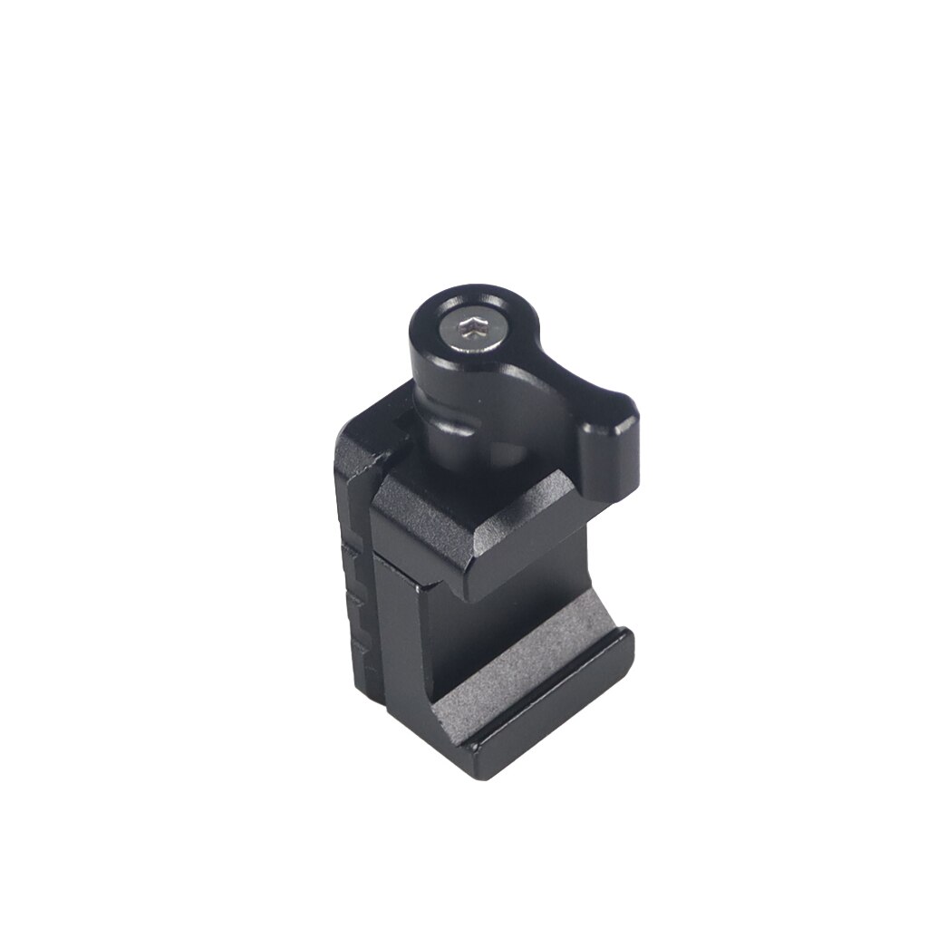 Quick Release Clamp NATO Standard Clamp with 1/4" M4 Mounting Holes for DIY Magic Arm Rig for Cold Shoe Monitor Support 16-23mm