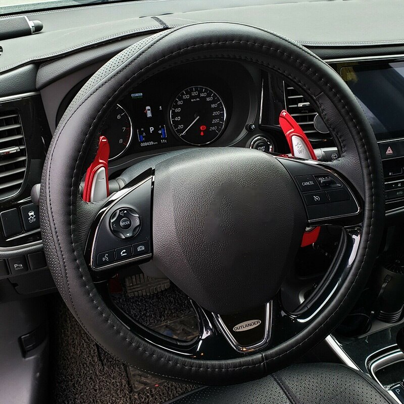 Red Aluminum Alloy Steering Wheel Paddle Shifter Extension for Mitsubishi Lancer Evo X