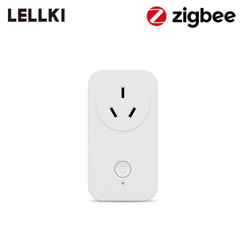 LELLKI Zigbee Smart Socket AU White Wireless Control light Switch Timer Plug for Zigbee Hue SmartThings Echo plus 10A 2200W