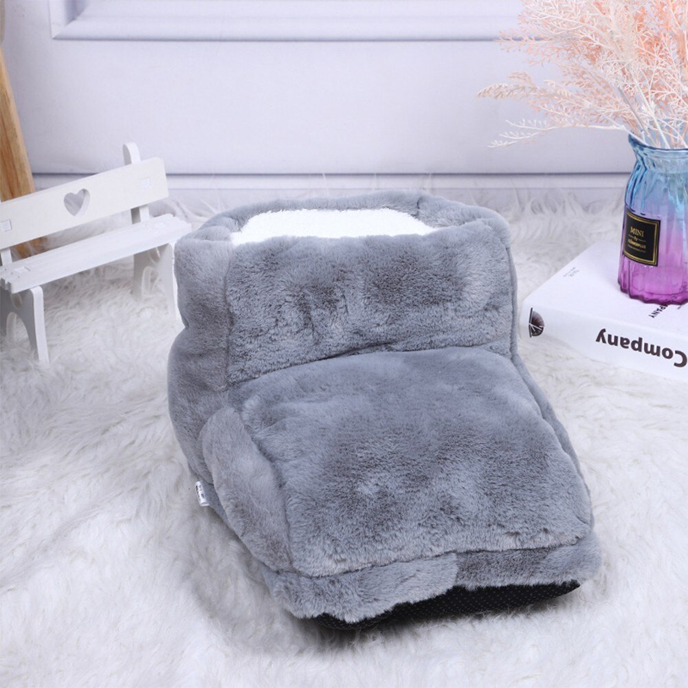 Scarpe scaldapiedi riscaldate elettriche rosa ricarica USB stivali da neve in peluche invernali pantofole riscaldanti per telecamera da letto domestica per donna uomo