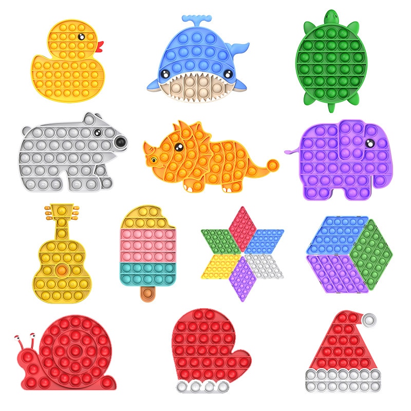 Push Pop Bubble Sensory Toy Autism Needs Squishy Stress Reliever Toys Adult Child Funny Anti-stress Pop It Fidget Reliver Stress