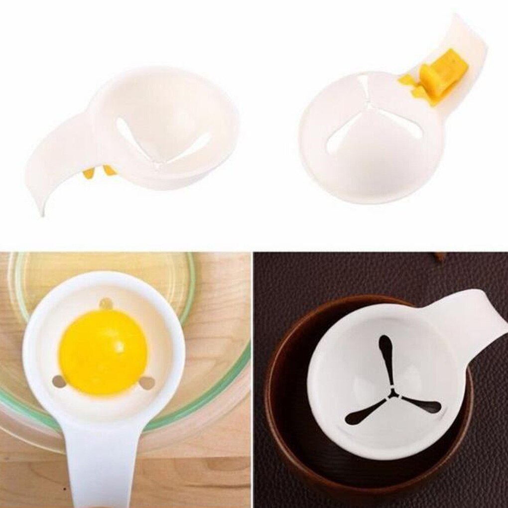Egg Seperator Egg White Yolk Sifting Holder Egg Divider Tools Kitchen Accessory 10cm(L) * 3.5cm(W) * 7cm(D)