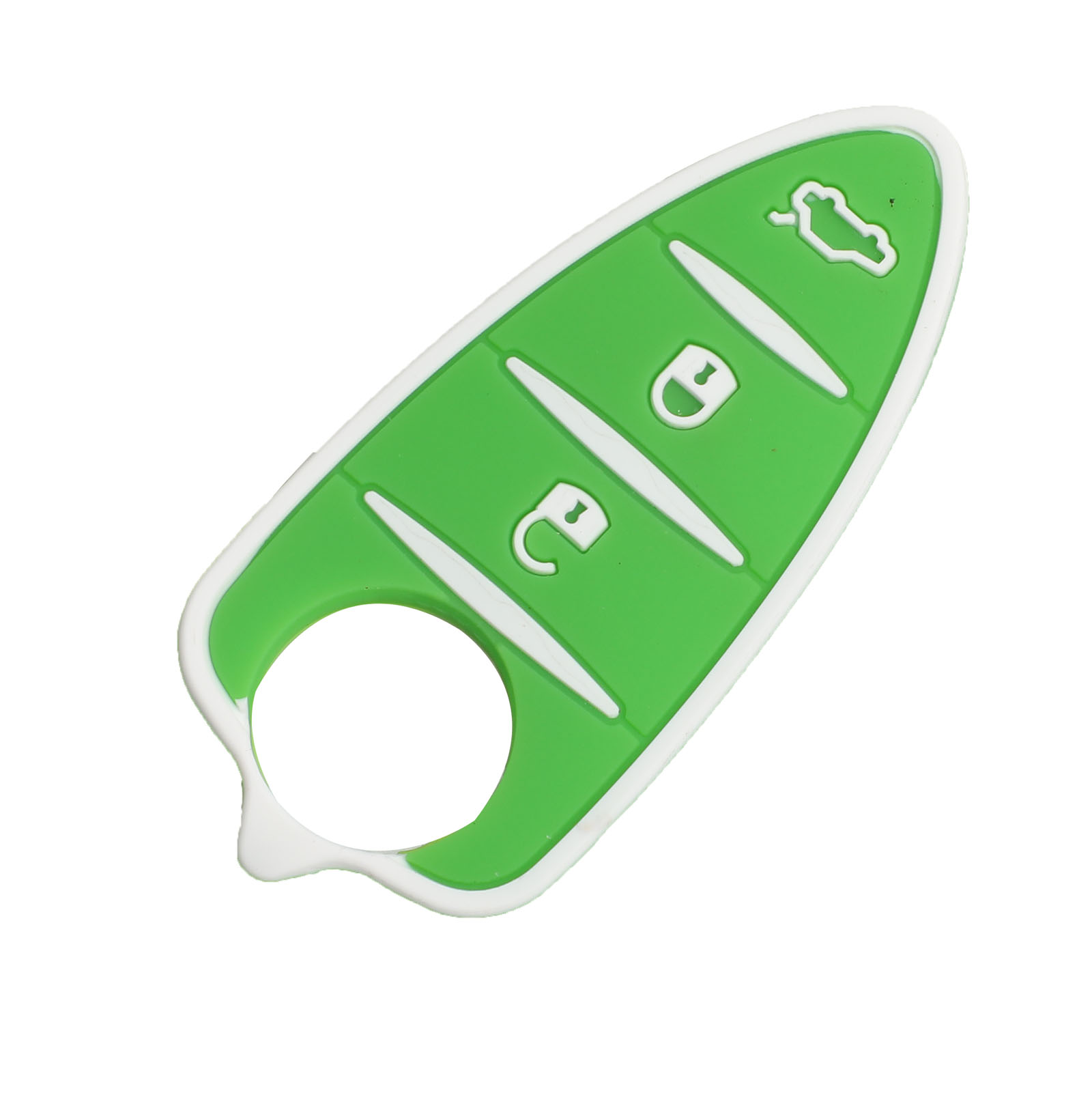 Jingyuqin kluczyk robić samochodu podkładka gumowa pokrywa 3 przyciski robić Alfa Romeo Mito Giulietta 159 GTA pokrywy skrzynka: zielony