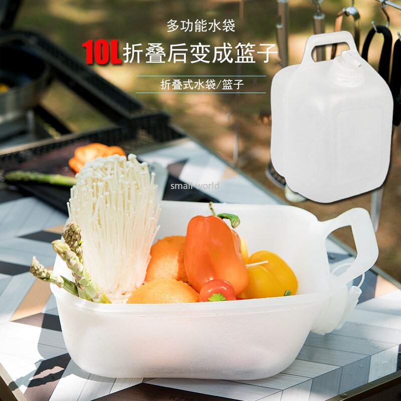 20L Collapsible Bucket Portable Folding Water Container For