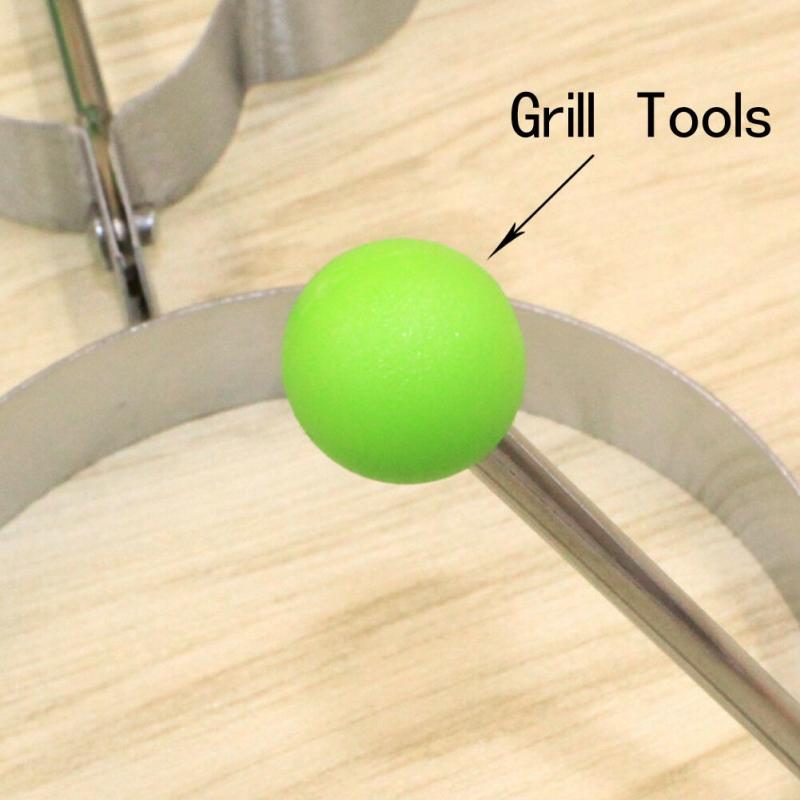 1Pcs Rvs Gebakken Ei Shaper Gebakken Ei Shaper Pancake Ring Cirkel Mal Hartvorm Keuken Gereedschap Bakken Accessoires