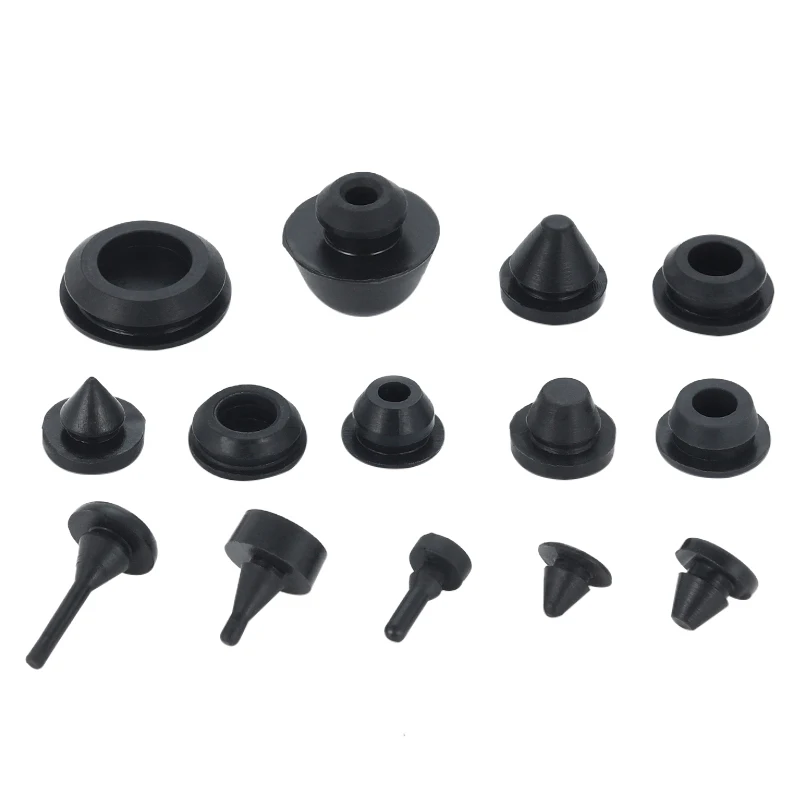 Solid Silicone Rubber Caps, Sealing Stopper, Type T, Snap Joint, 2mm to 16mm