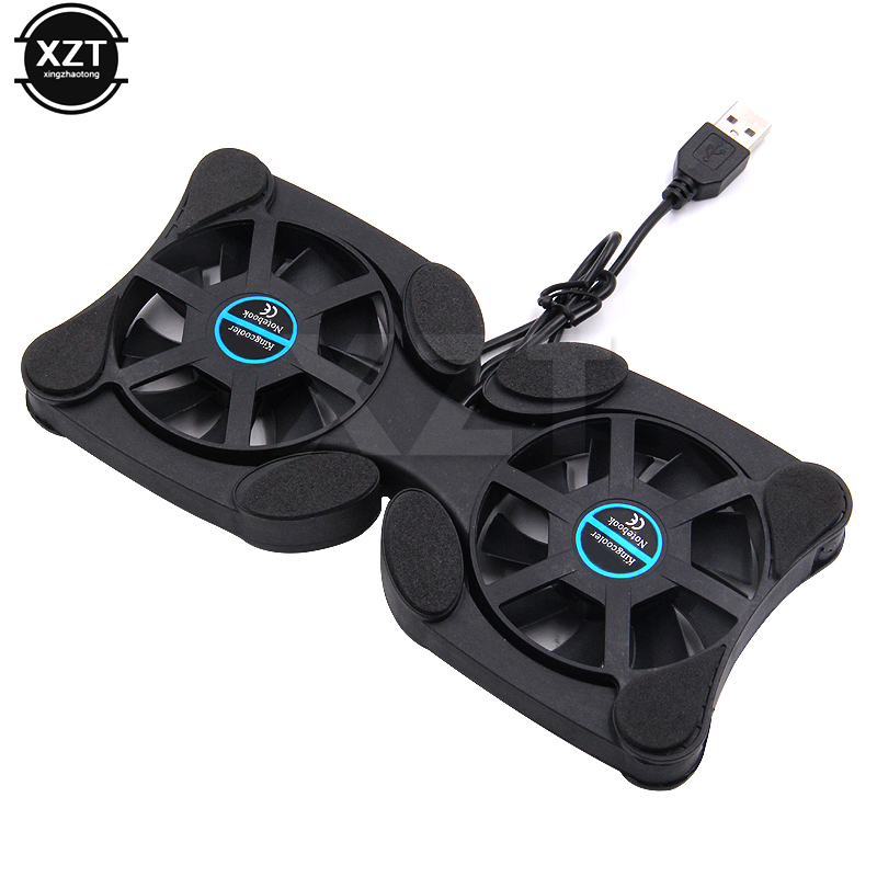Portable Laptop Cooling Stand Foldable Fan Cooler Cooling Pad Laptop CPU Cooler USB Cooler