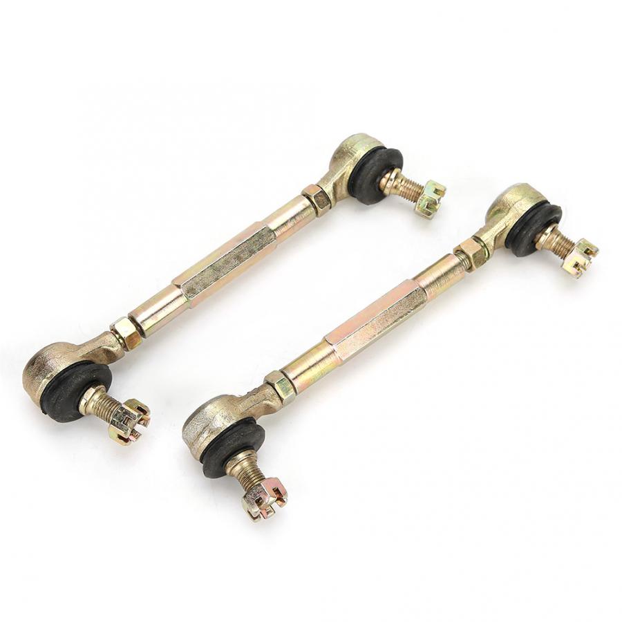 Paar 10mm/0,39 in Bolzen Spurstangenkopf Ball Schreiner passen für 150cc 250cc Quad Schmutz Fahrrad ATV Buggy TA Edelstahl Ball Schreiner