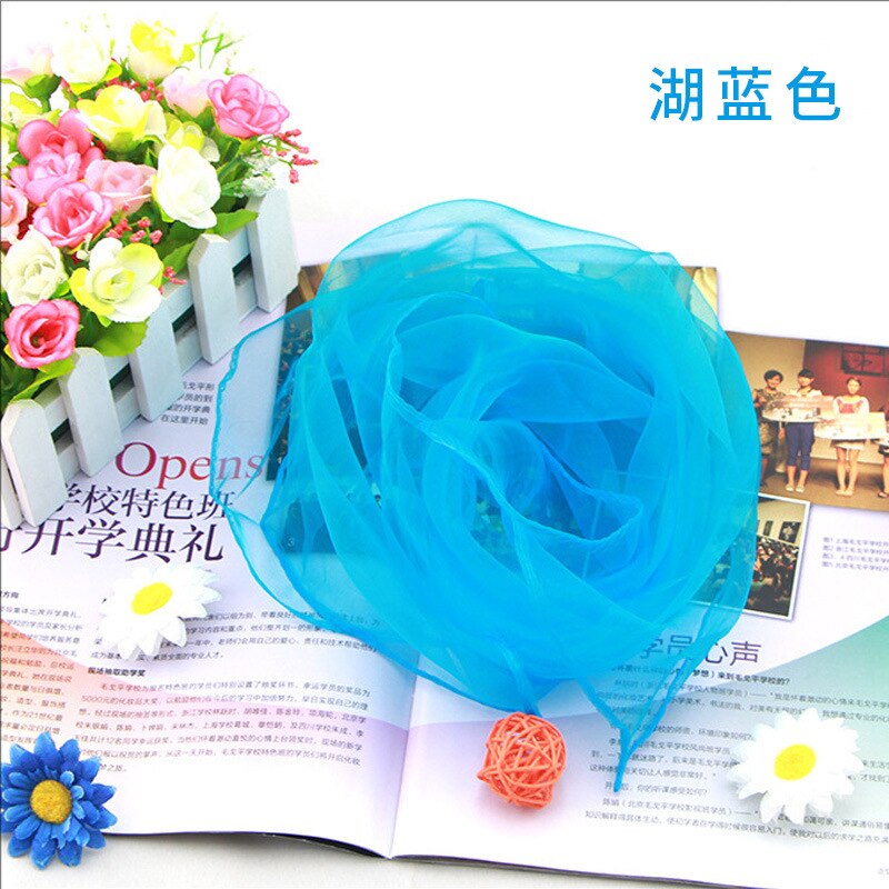 60* 60CM Ladies Scarves Four Seasons Available Woman's Small Squares Silk Solid Scarf