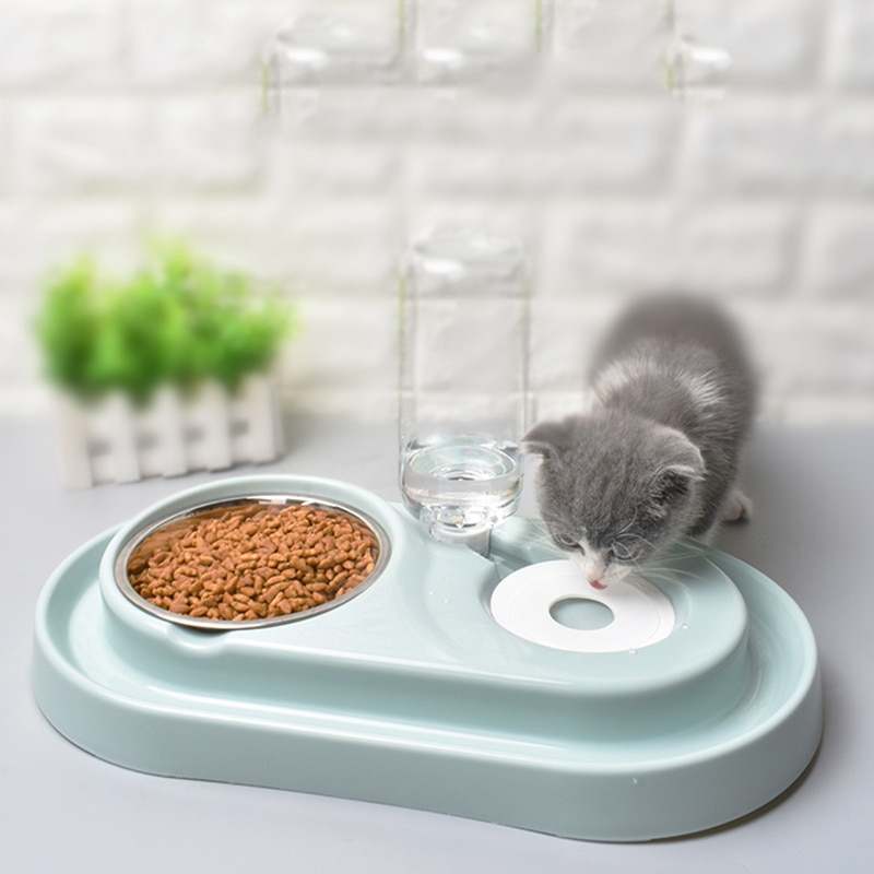 Kattenbak, hondenvoerbak, kattenbak, drinkfontein, voerbak, voerbak, voerbak, voerbak, automatische waterbak voor katten