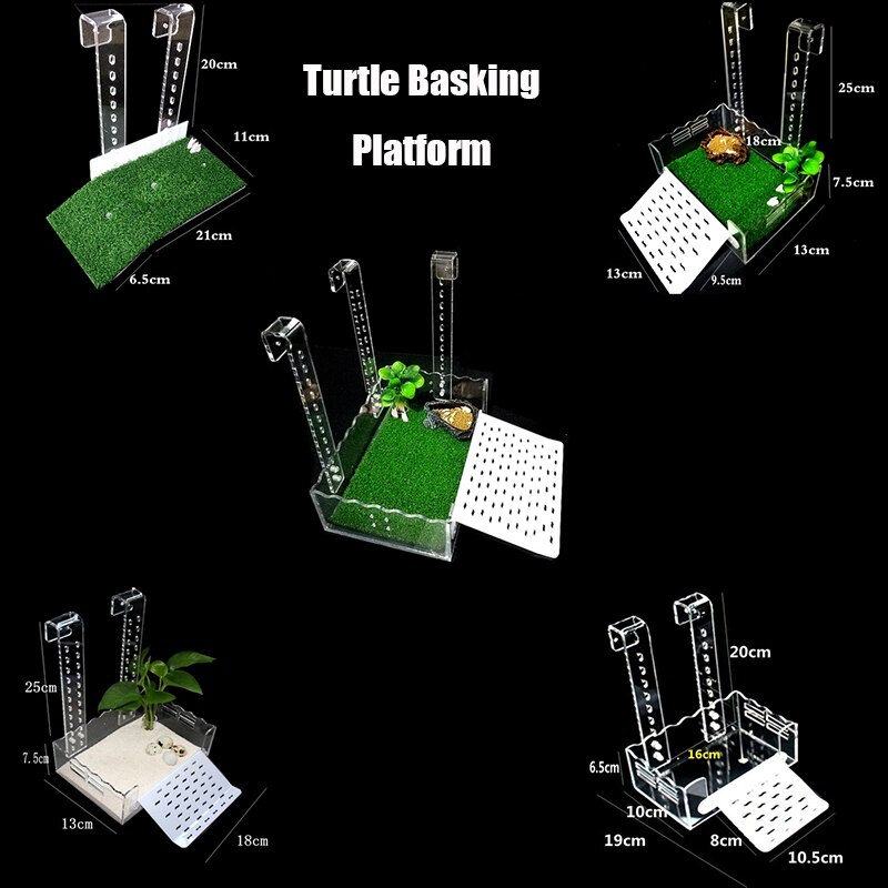 Turtle Basking Platform Height-Adjustable Hanging Amphibian Platform Fish Tank Aquarium Platform Tortoise Resting Terrace