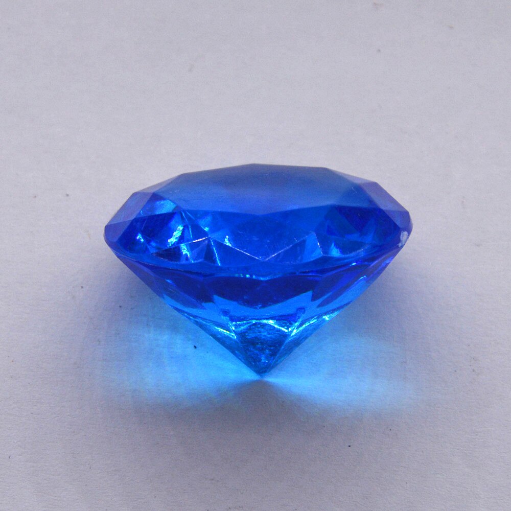 40mm Large Plastic Crystal Clear Diamond Proposal Wedding Party Ornament DIY Centerpiece Decoration Birthday: navy blue / 30mm