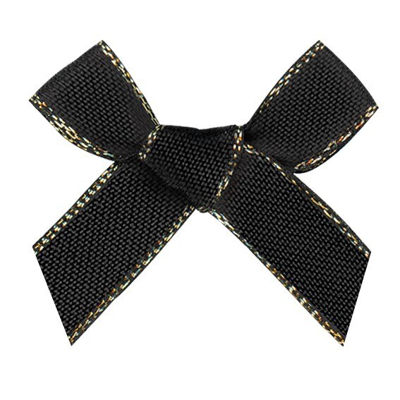 50 Uds. De Color brillo satinado goma de pelo con lazo, suministro artesanal, decoración del banquete de boda, lazos artísticos, accesorios para sombreros de costura, apliques: Black Bows