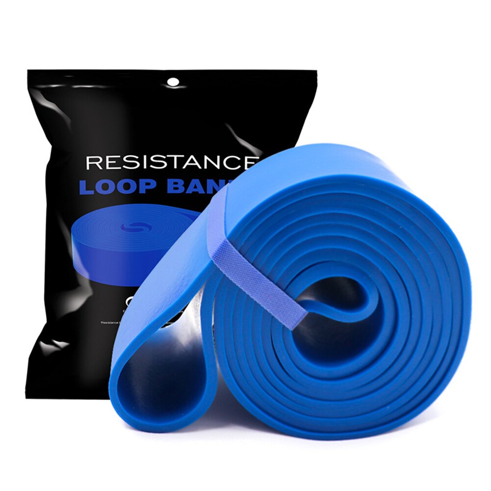 2080mm Elastic Resistance Band Exercise Expander Stretch Fitness Belt Pull Up Training Pilates Yoga Gym Home Workout Equipment: Blue