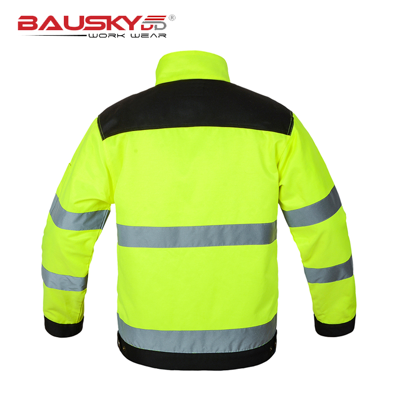 High visibility jacket safety reflective workwearconstruction uniform
