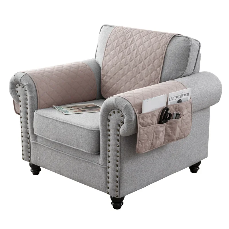 1impostato diviso Sedia reclinabile Bracciolo Copertura Antiscivolo Cani animale domestico Divano Bracciolo Asciugamano Poltrona Schienale Divano Coperture per Soggiorno: Di mais