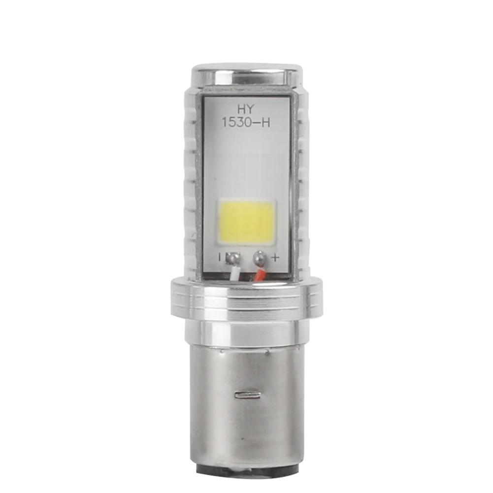 Ampoules Led pour phares H4 H6 COB, 6500k, pour moto, Scooter, véhicule électrique, lumières DRL, lumière de sécurité pour conduite nocturne, 12V-80V, 1 pièce: Gris foncé