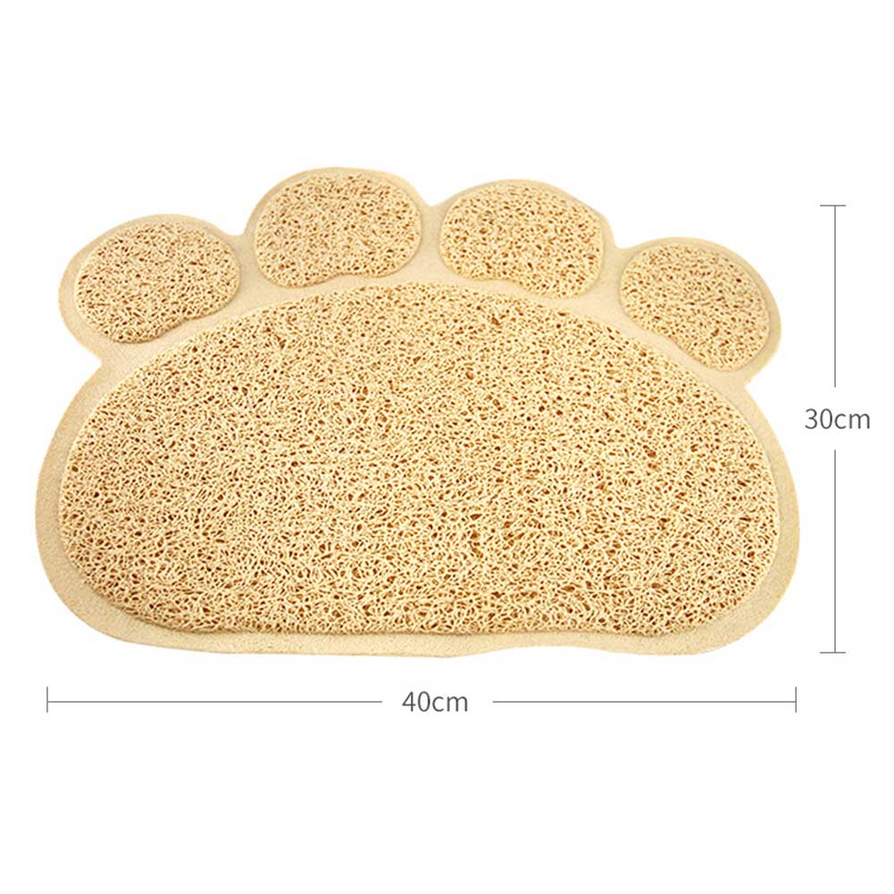 Kattesands fangstmåtter puder 30*40cm pvc elastiske fibermåtter til kattebakke nds: Beige