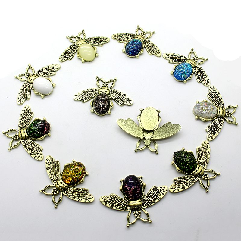 Broche abeille en alliage métallique, 5 pièces, Chic, perle, insecte, vêtements de fête d'anniversaire et de mariage, accessoires bijoux