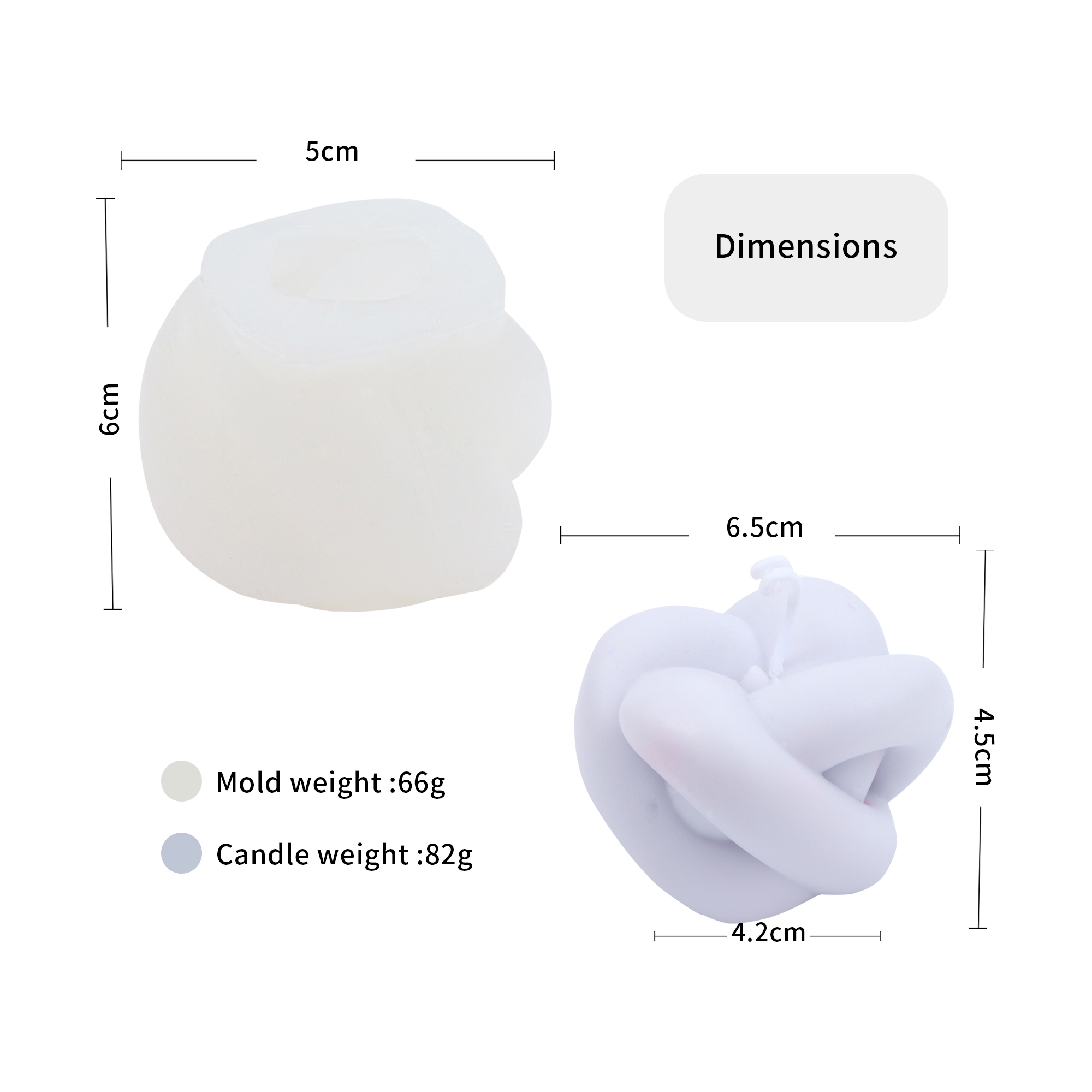 Geometry Soap Mould Tool Stocked Flexible Round Wool Ball Cubic Bubble Desktop Ornaments Candle Silicone Mold