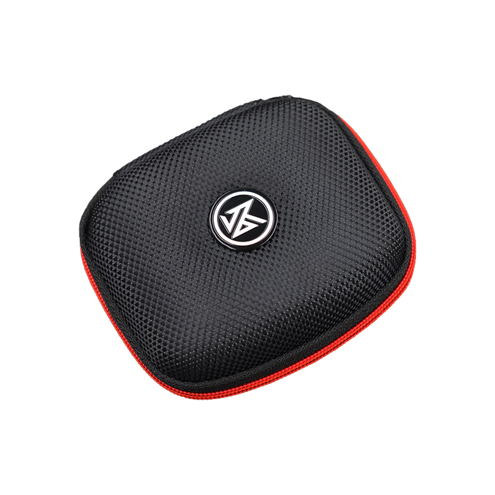 KZ-Bolsa de almacenamiento para auriculares inalámbricos, caja para auriculares, interior, exterior, casa, oficina, viaje, funda protectora con cremallera: Negro