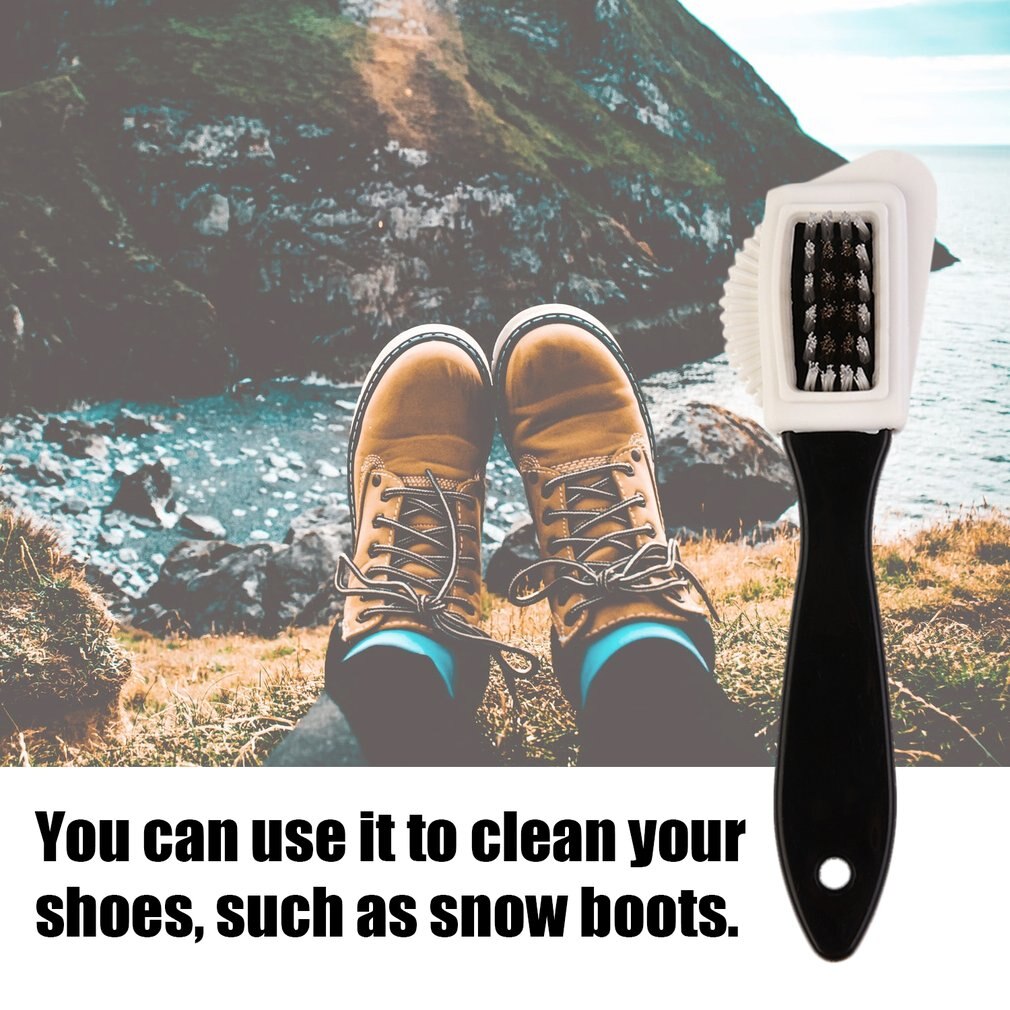 Durable multifonctionnel gommage fourrure chaussures brosse de nettoyage Portable taille neige bottes daim chaussure nettoyant brosse de nettoyage