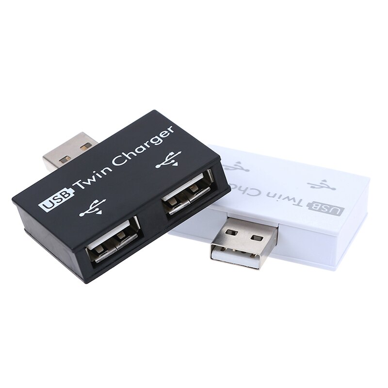 Mini1-to-2 Poort Usb 2.0 Male Usb Dual Splitter Hub Cord Adapter Converter Voor Telefoon Tablet Computer