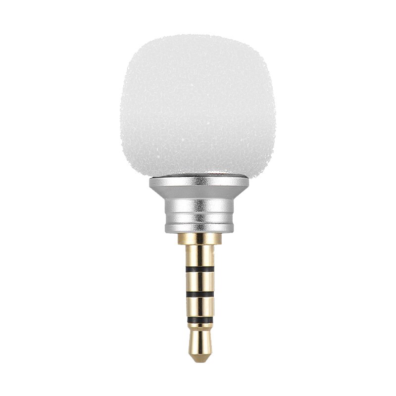 Capsaver Mini Mikrofon für praktisch Smartphone Tragbare kabellos Mic Kleine Mikrofon für Android-praktisch 3,5mm Jack: Silber