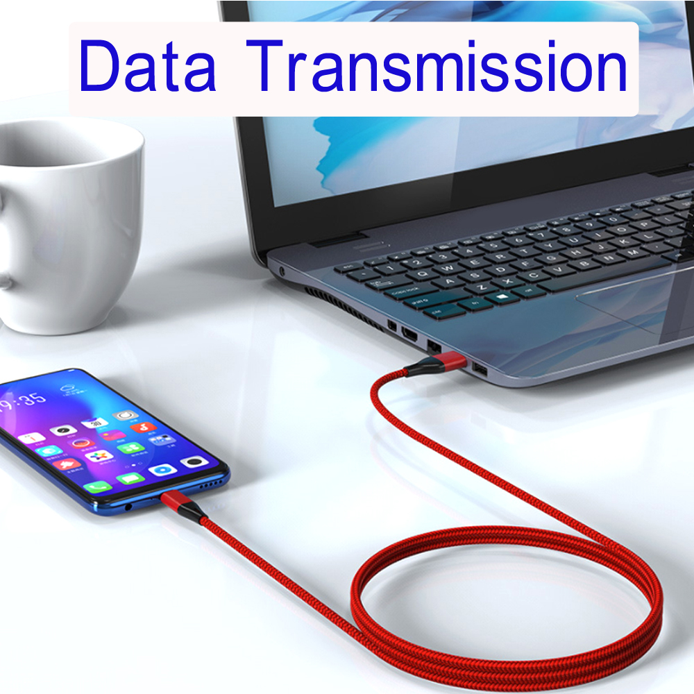 Type C Super-Snelle Kabel Mobiele Telefoon Oplader Kabel 5A Snel Opladen Nylon Gevlochten Draad Micro Interface Gegevensoverdracht
