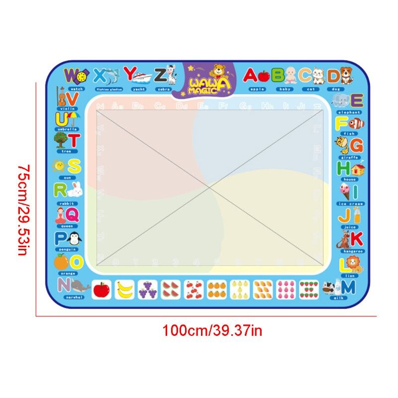 1 Set Doodle Mat Extra Large Water Drawing Doodling Mat Coloring Mat Educational Toys for Toddlers Boys Girls