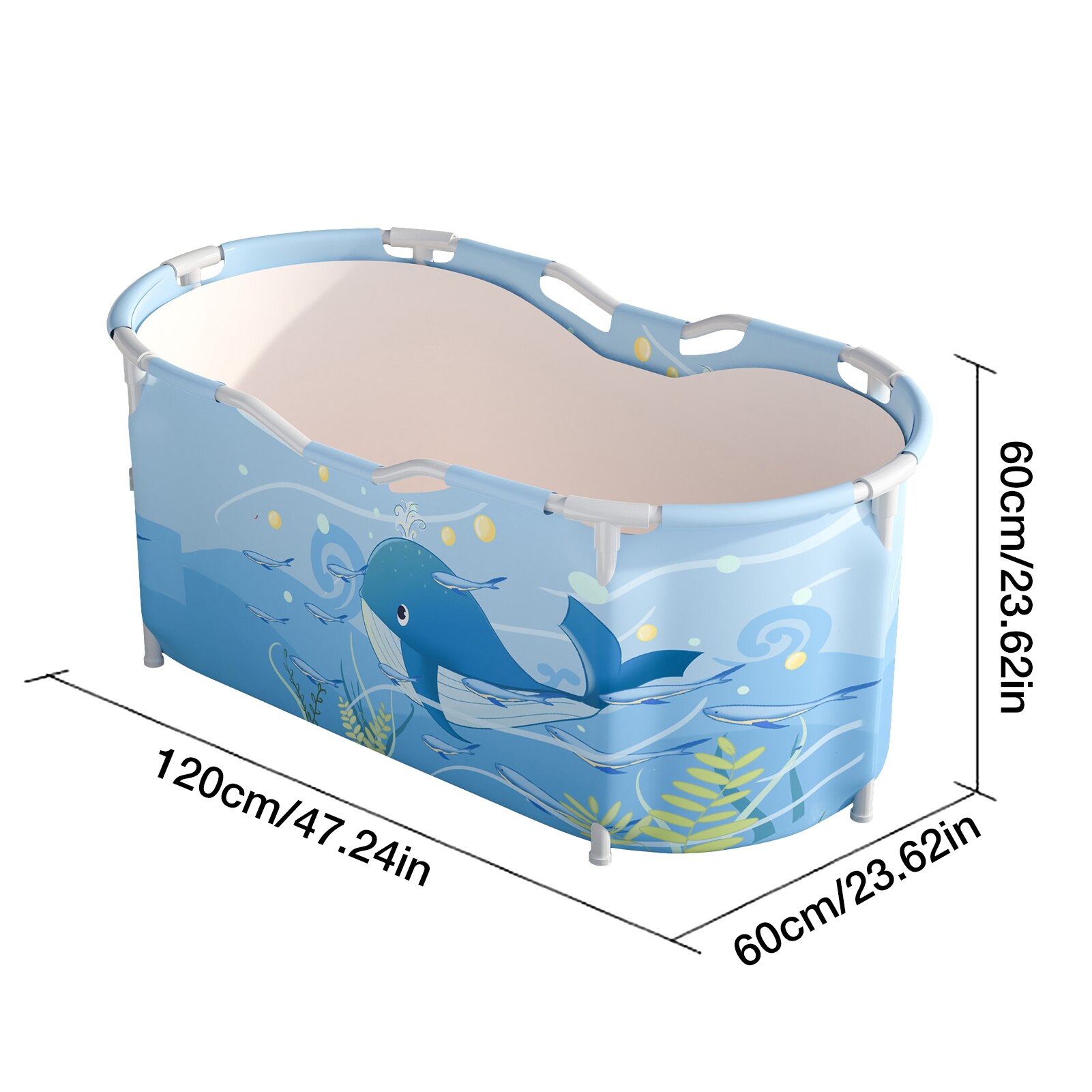 Portable Foldable Bathing Tub Camping Soaking Bath Tub For Travel Home Thick Full-body Bath Tub For Adults Children