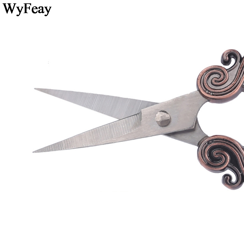 Tijeras Vintage para cortar tela de acero inoxidable, tijeras de sastre para manualidades, hilo de bordar, suministros de herramientas de costura
