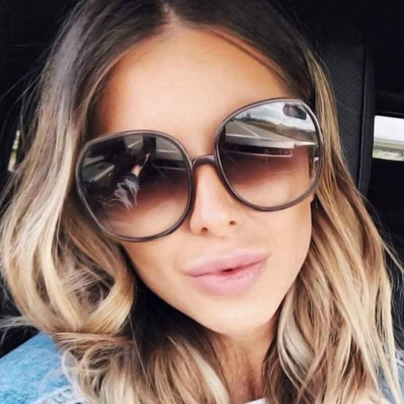 Runda retro solglasögon dam vintage solglasögon dam lyxmärke glasögon för kvinnor/män oculos de sol feminino