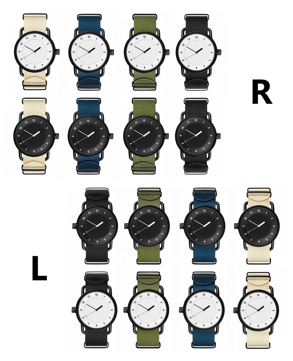 Uthai CE69 Trendy Eenvoudige Canvas Nylon Band Horloge Europese En Amerikaanse Retro Dunne Student Quartz Horloge