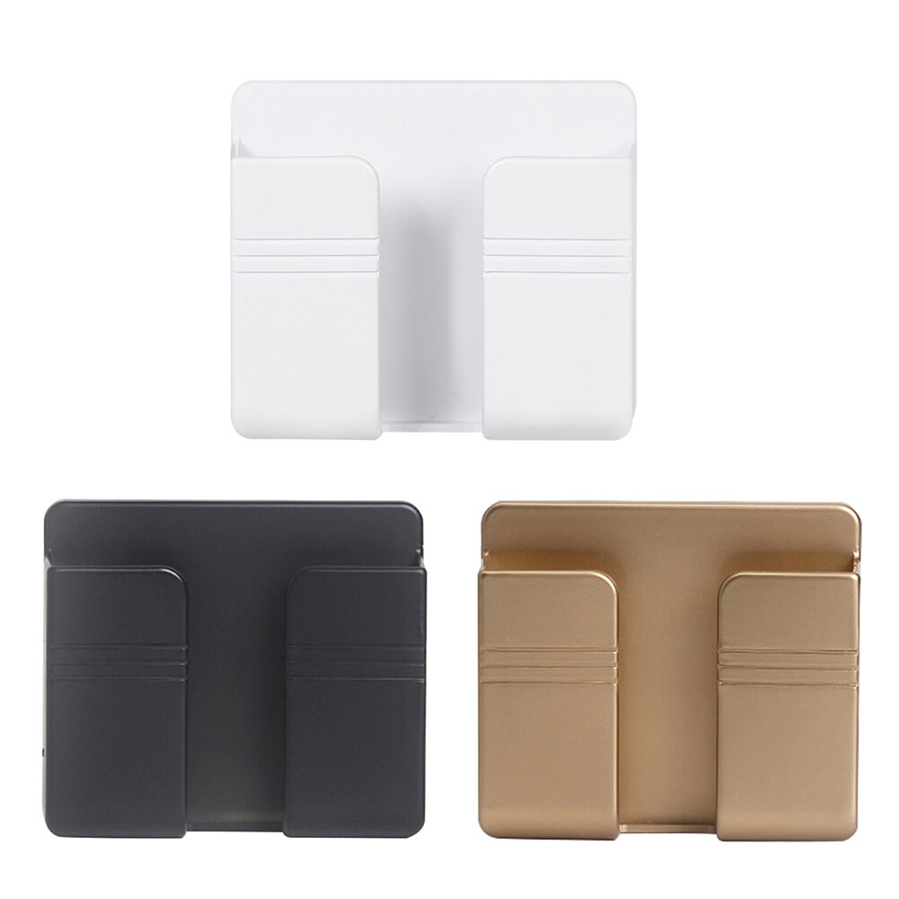 Organisateur mural de chargement de téléphone portable, boîte de rangement, télécommande, support, prise