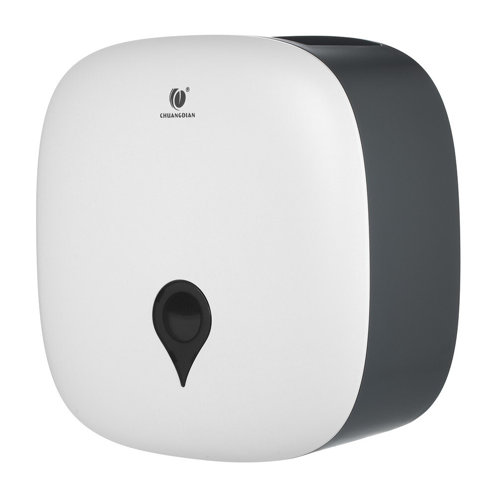 No Drilling Wall Mounted Single Jumbo Roll Tissue Dispenser Hanging Toilet Paper Dispenser Holder for Hotel Restaurant Home