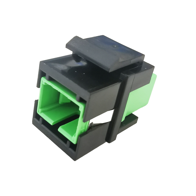 SC-SC APC Fiber Optic Connector Insert Keystone SC UPC Optical Single-Mode Adapter Coupler Jack Slot For Network Plug: black