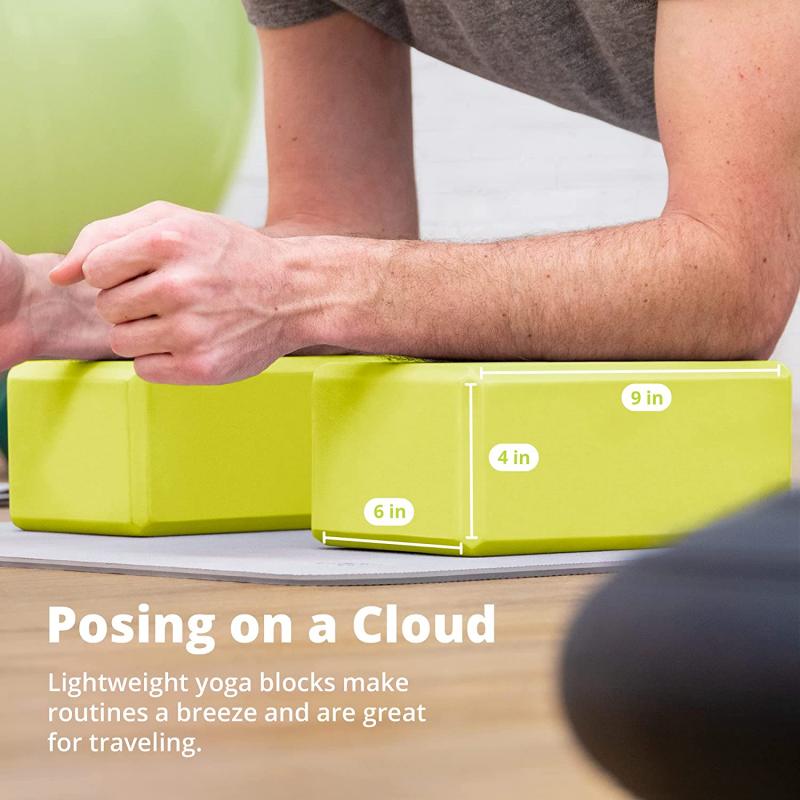 2 szt. Klocki gimnastyczne EVA cegła piankowa trening ćwiczenia sprzęt do ćwiczeń taniec joga narzędzie pomocnicze rozciąganie kształtowanie sylwetki bloki do jogi