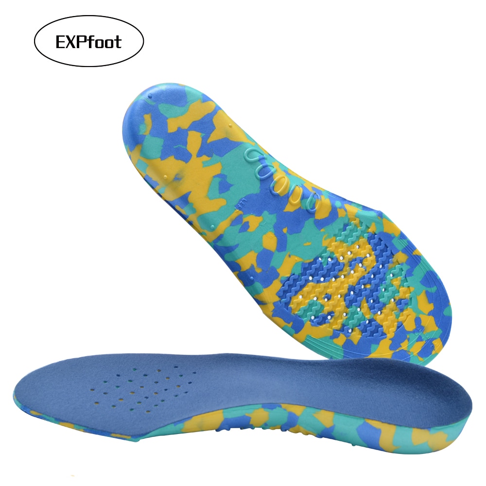 Semelles orthopédiques 3D à talon profond pieds plats pour enfants et enfants semelle de soutien de l'arc pour O/x-legs chaussures orthopédiques soin des pieds