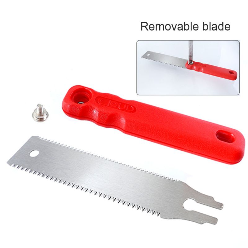 Bois Double côtés 65mn acier scie à main Tenon 3 bords dent coupe plastique
