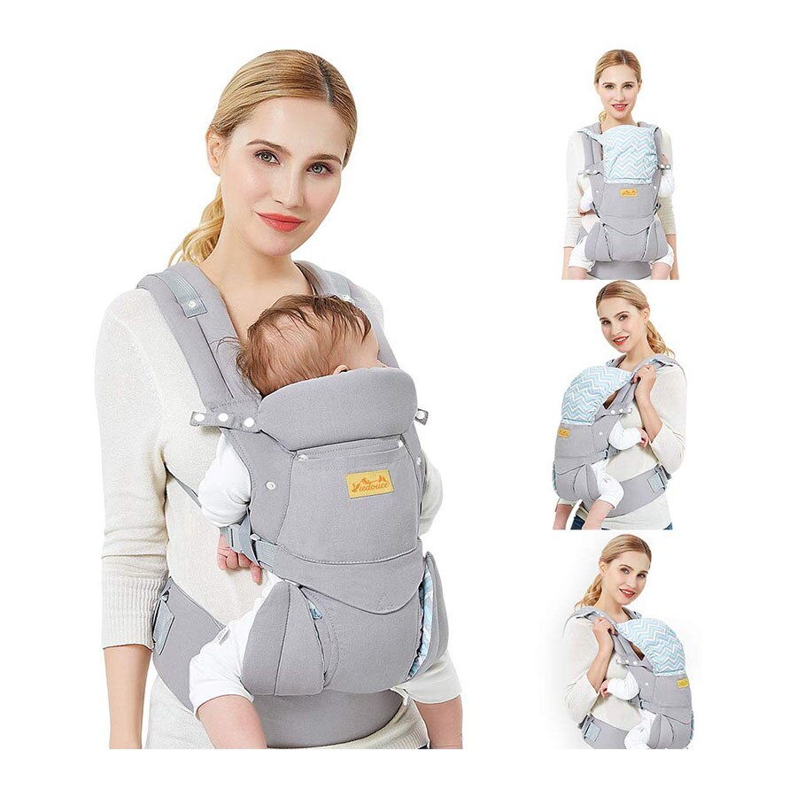 Viedouce-porte-bébé ergonomique face avant pour bébé, siège hanche, tabouret taille, poupée de bébé, porte-plaques pour nourrissons: grey no hip seat