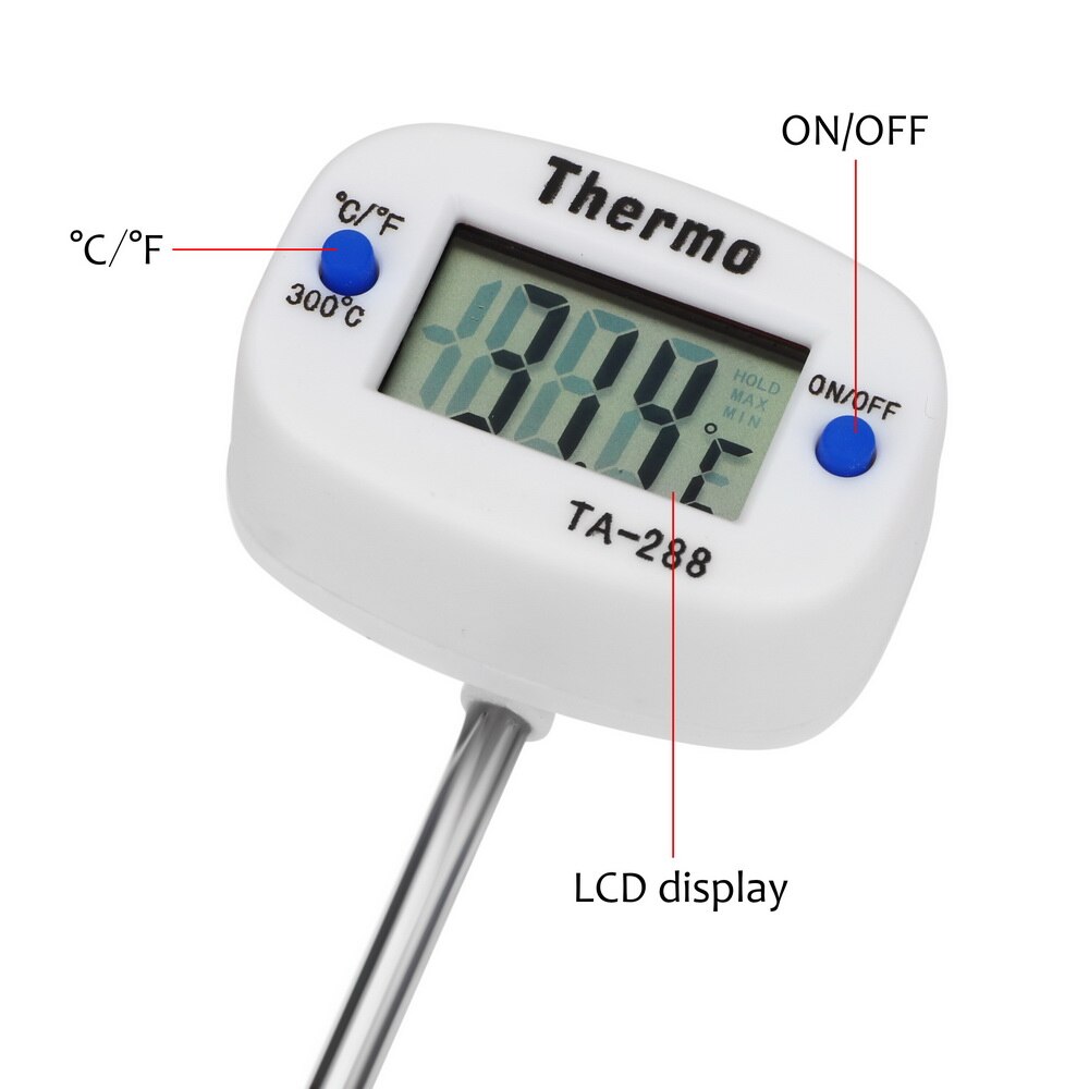 LCD Display Digital Probe For BBQ Cooking Thermometer Food Temperature Sensor Temperature Instrument Kitchen Tool